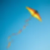 Vibrant kites soaring in a clear blue sky