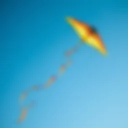 Vibrant kites soaring in a clear blue sky