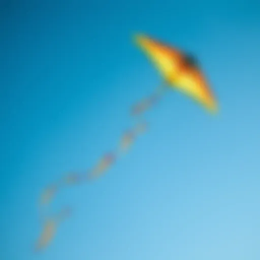 Vibrant kites soaring in a clear blue sky