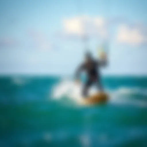 High-Performance Wetsuit in Action High-performance wetsuit for kiteboarding in action