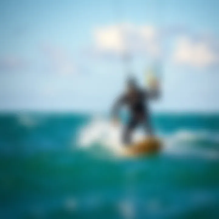 High-Performance Wetsuit in Action High-performance wetsuit for kiteboarding in action