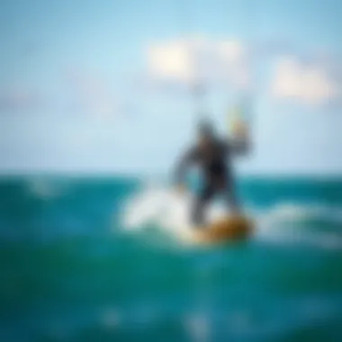 High-Performance Wetsuit in Action High-performance wetsuit for kiteboarding in action