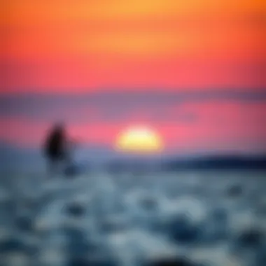 A serene sunset over Boundary Bay, providing a perfect setting for kiteboarding enthusiasts