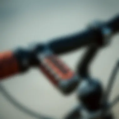 Close-up of Cabrinha bar grips with emphasis on texture and design