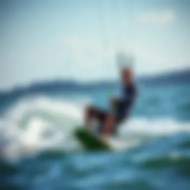 Cabrinha Stylus in action on the water showcasing its performance and maneuverability.