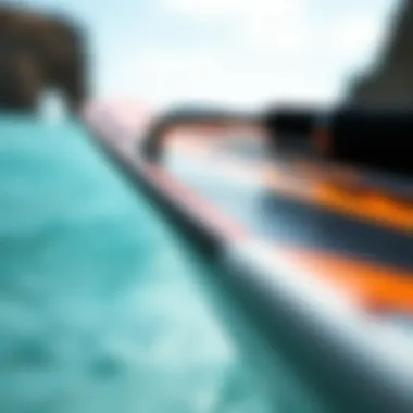 Side profile of the Cabrinha Stylus highlighting its unique construction and features.