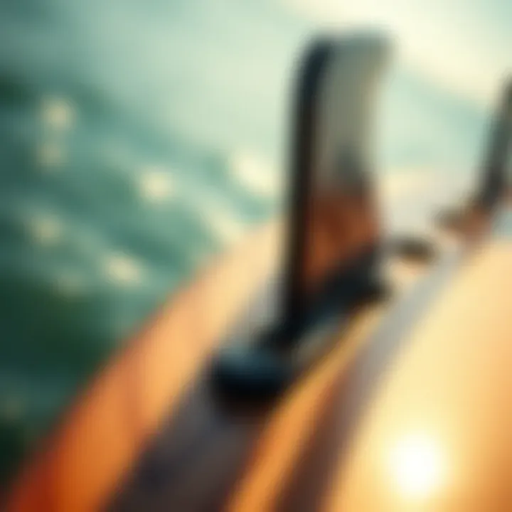 Close-up of Cabrinha surfboard detailing