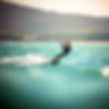 Kitesurfer enjoying the Cabrinha Switchblade performance on the water