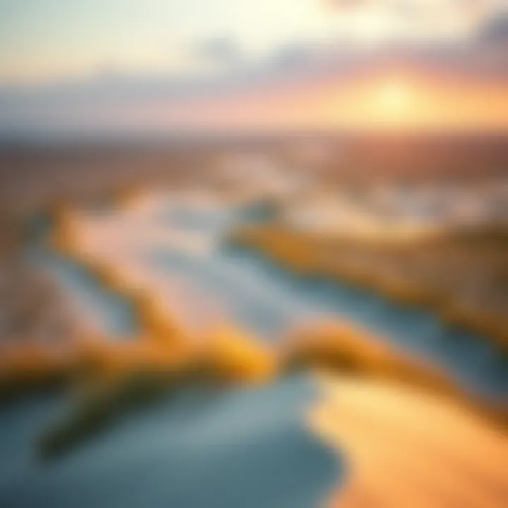 Scenic view of the beach and dunes at Cape Hatteras