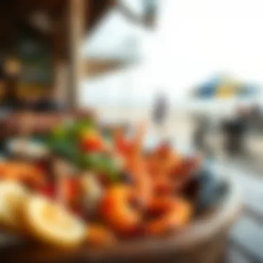 Local seafood platter showcasing regional delicacies