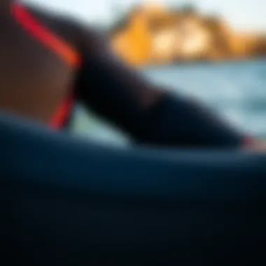 Flexible Wetsuit Material for Comfort Close-up of wetsuit material showcasing flexibility