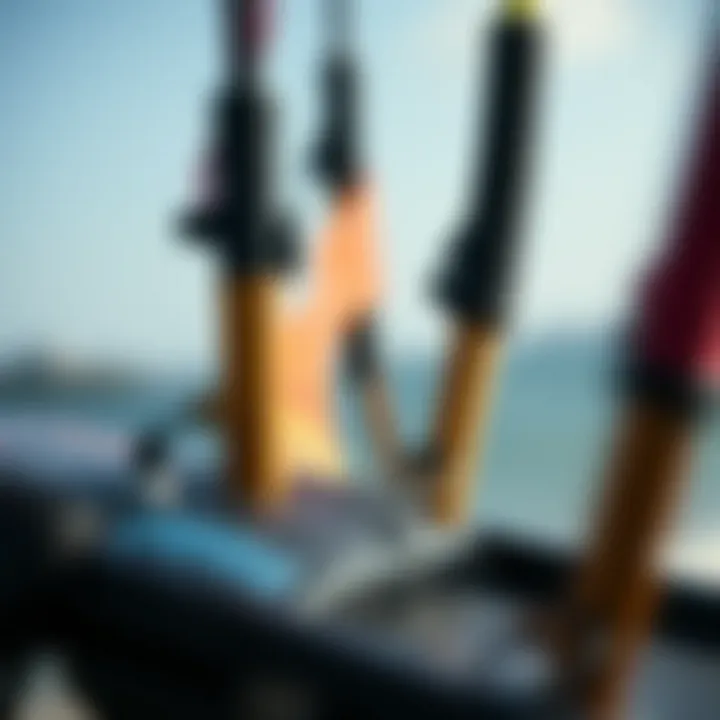 Innovative Design of Cabrinha Equipment A close-up of advanced Cabrinha kite technology