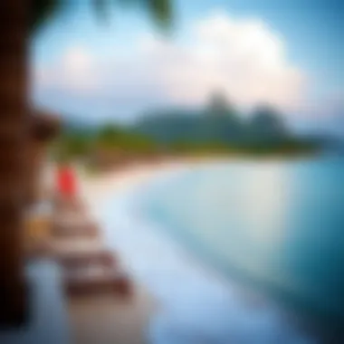 Stunning beachfront view at Coconut Bay Beach Club