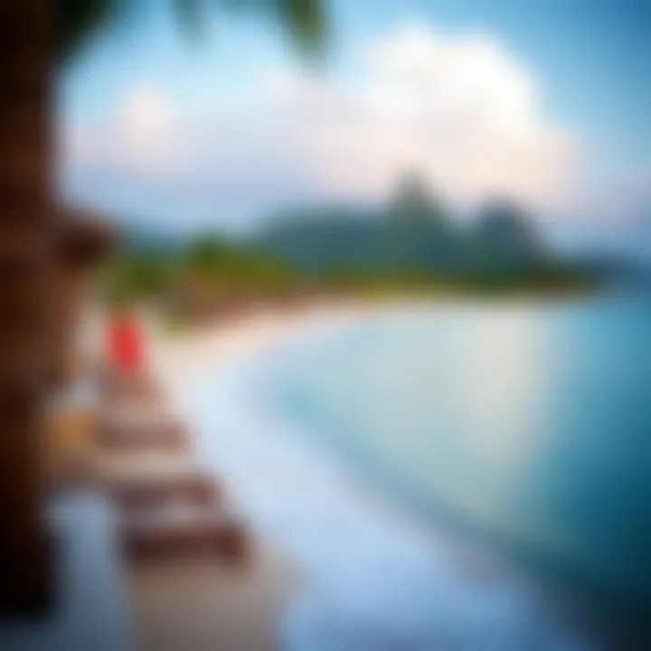 Stunning beachfront view at Coconut Bay Beach Club