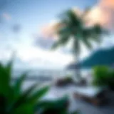 Serene view of Coconut Bay Beach Resort's beachfront