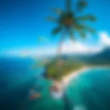 Breathtaking view of the coastline at Coconut Bay, St. Lucia