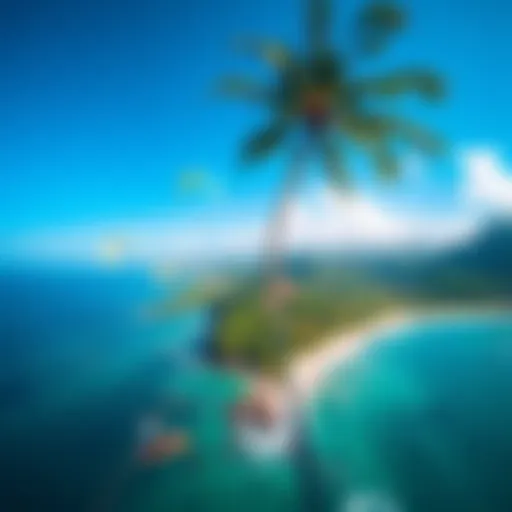 Breathtaking view of the coastline at Coconut Bay, St. Lucia