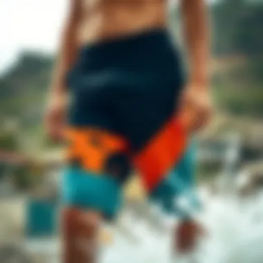Innovative Designs of Neoprene Board Shorts Stylish design variations of neoprene board shorts displayed