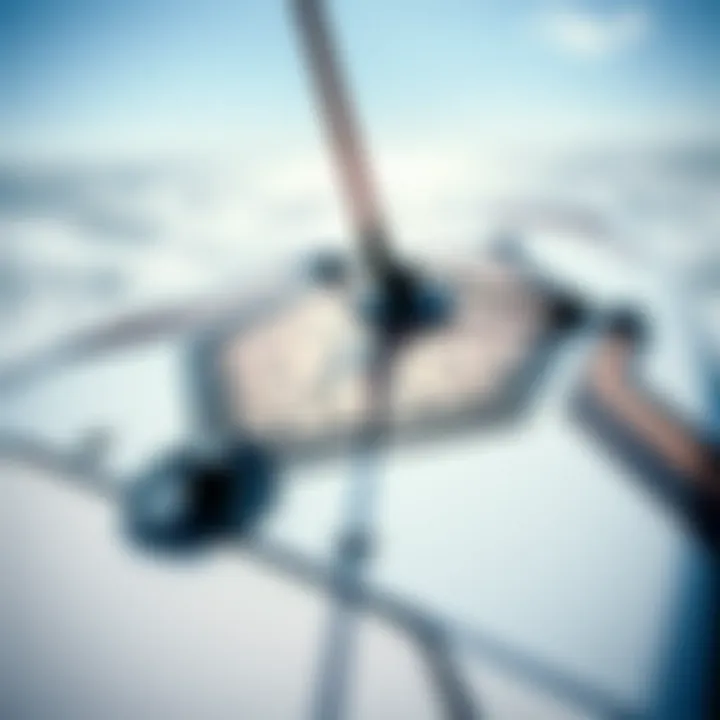 Close-up of wakefoil board design showcasing its aesthetic and functional elements