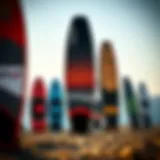 Different types of foil boards showcasing their unique designs