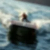 A stunning Cabrinha foil board on water showcasing its sleek design