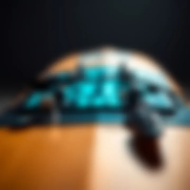 Close-up of Cabrinha foil board technology highlighting its innovative features