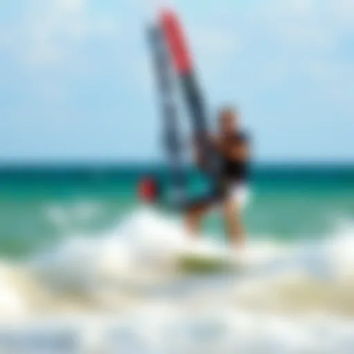 Detailed illustration of efoil components