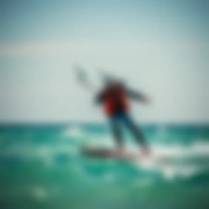 Safety equipment for kiteboarding with efoil