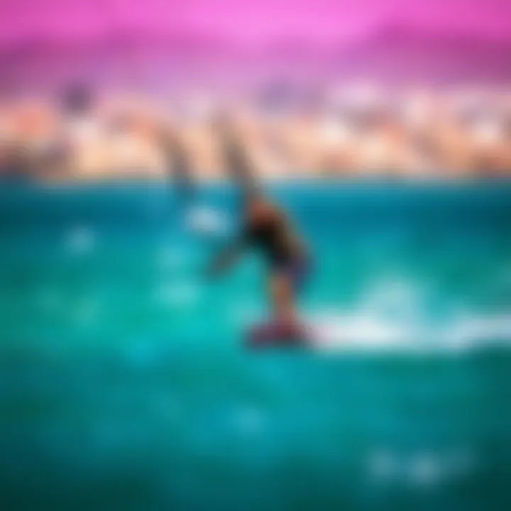 Illustration of kitesurf bar maintenance tips for longevity