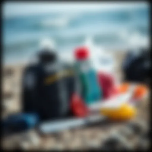 Essential components of a kitesurf repair kit