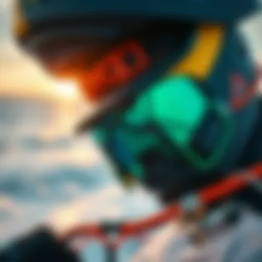Close-up of advanced kiteboarding gear showcasing cutting-edge technology
