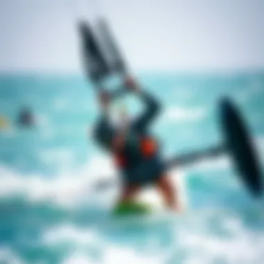 Kitesurfing safety equipment including control bars