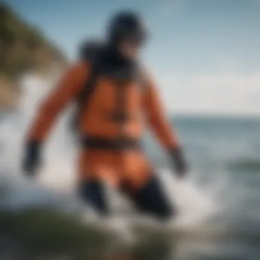 Water Sports with Dry Suits Diverse water sports utilizing dry suits