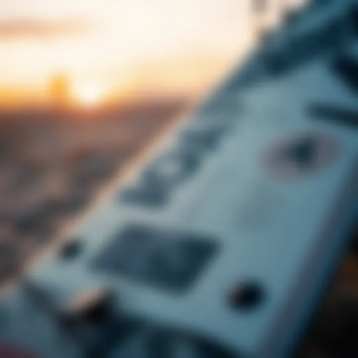Technical Insights of Duotone Kiteboards Detailed view of technical specifications of a kiteboard