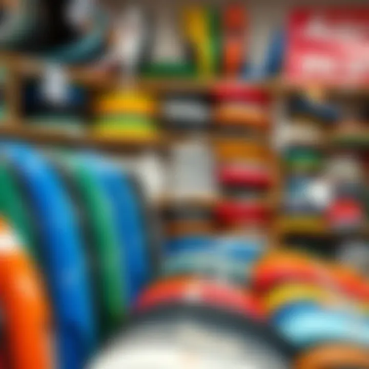 Diverse Efoil Options Available Selection of various efoils showcased in a store