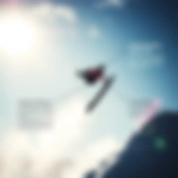 Diagram illustrating the physics of jumping in kiteboarding