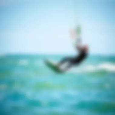 Kiteboarding Performance with Evo Wetsuit Kiteboarder wearing Evo wetsuit in action on the water