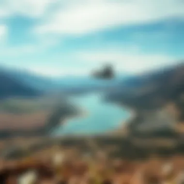 Aerial view of prime kiteboarding spots in Aspen