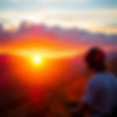 Aspen Valley Sunset Sunset over the Aspen valley, perfect for kiteboarding enthusiasts