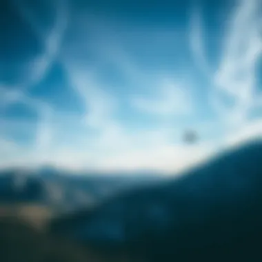Wind patterns illustrated over the terrain of Aspen, Colorado