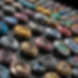 Different types of Axis foils displayed together