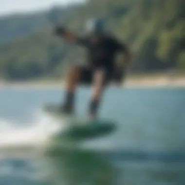 Eco-Conscious Kiteboarding Experience Scenic view of nature reflecting the eco-friendly aspects of hydrofoil kiteboarding