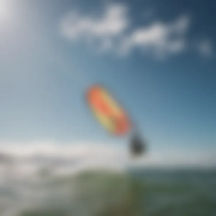 An artistic representation of a blank kite demonstrating creativity in kiteboarding