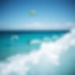 Stunning view of kiteboarders gliding across the turquoise waters of Boavista.