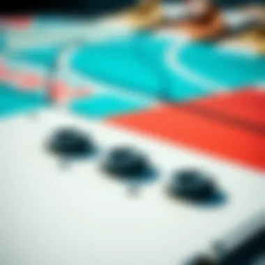 Innovative Materials in Cabrinha Kite Boards Close-up view of Cabrinha kite board construction materials