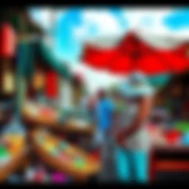 Local culture showcased in vibrant market