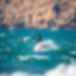 The Duotone Click Bar in action on the water