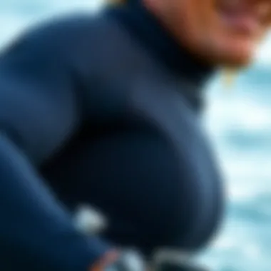 Close-up of advanced materials used in wet suits