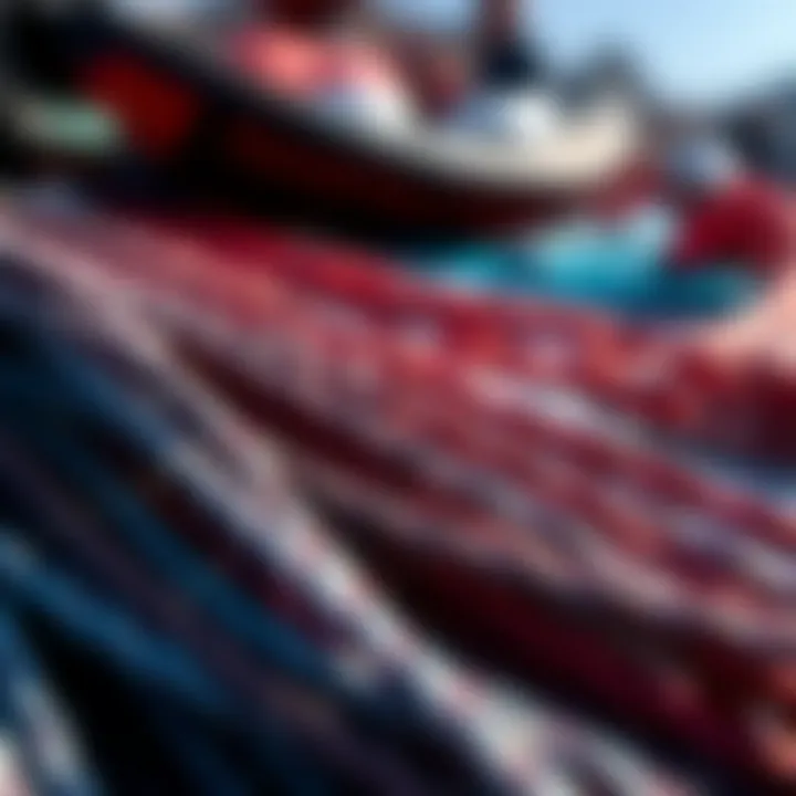 Various Dyneema lines available for kiteboarding