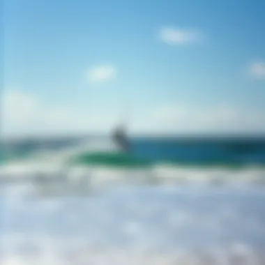 Ideal E Foiling Location A serene beach location ideal for e foiling